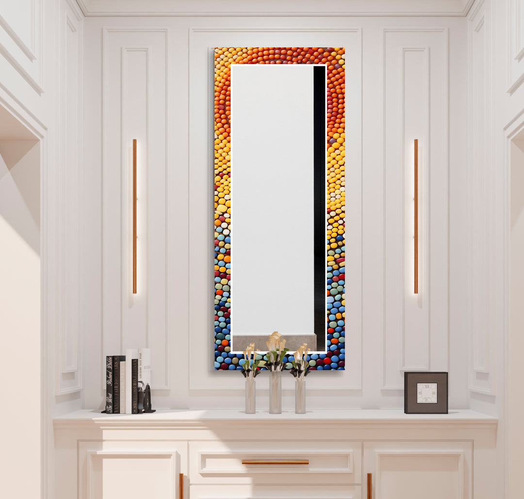 Colorful Stones Wall Mirror oversized wall mirrors
