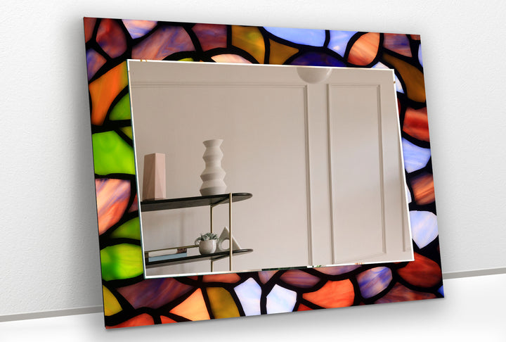 Colored Stones Wall Mirrors Bathroom Wall Mirror
