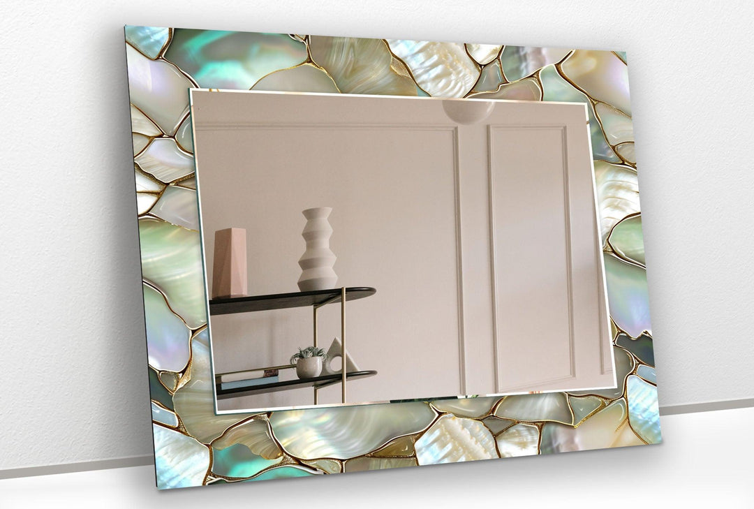 Glowing Stones Wall Mirror Mosaic Wall Mirror
