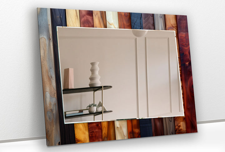 Wooden Effect Brown Wall Mirror huge wall mirror
