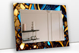 Stained Tempered Glass Wall Mirror