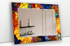 Stained Tempered Glass Wall Mirror