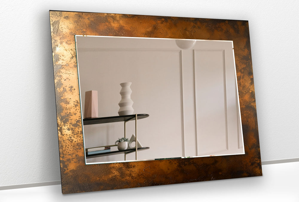 Bronze Abstract Wall Mirror gold floor mirror
