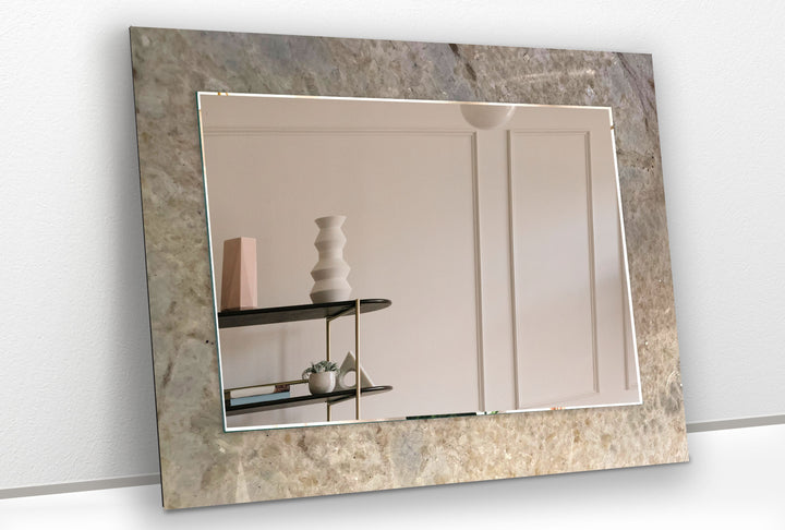 Brown Abstract Wall Mirror Decorative Wall Mirror
