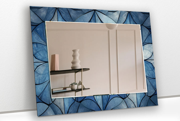 Mosaic Blue Wall Mirror mirrors in black
