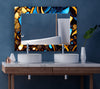 Stained Tempered Glass Wall Mirror