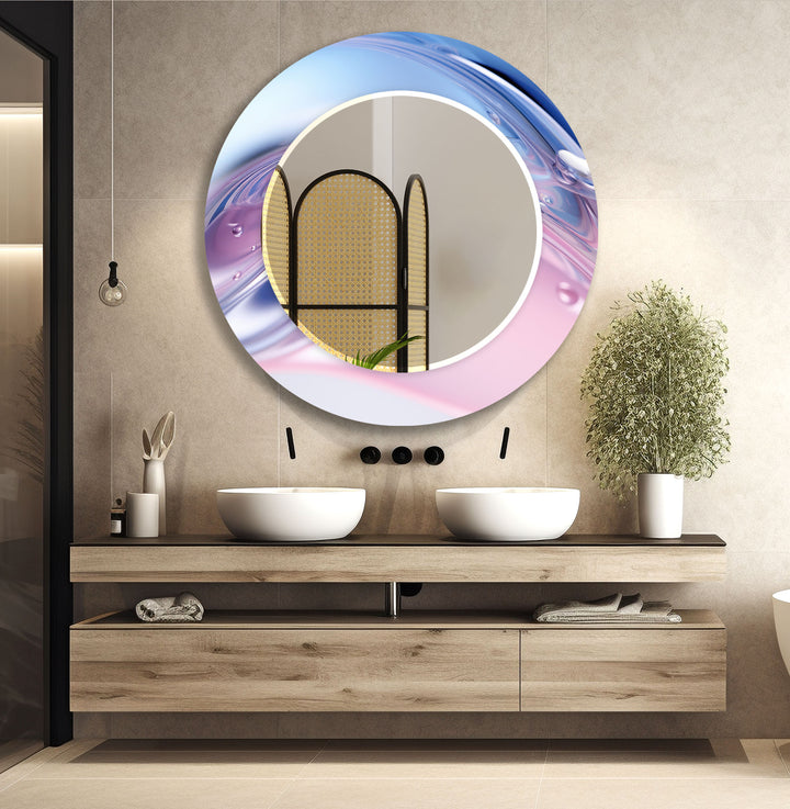 Vivid Purple & Blue Wall Mirror Large Mirror
