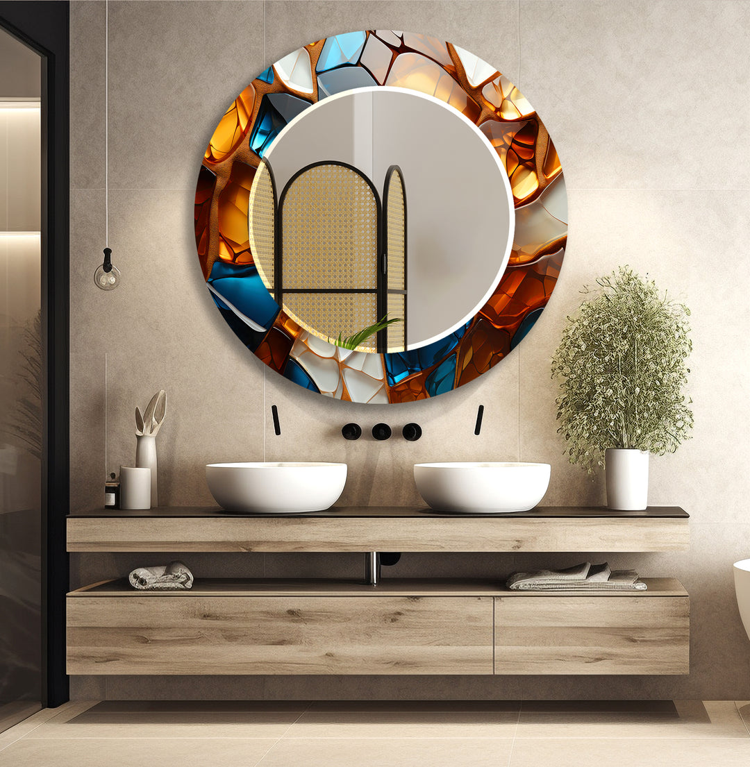 Shiny Stones Mosaic Wall Mirror Mosaic Mirror 
