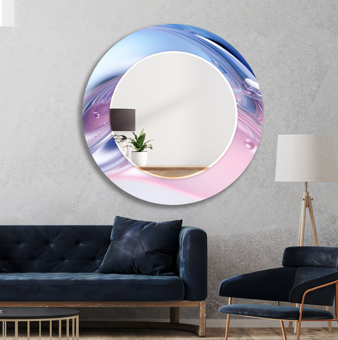 Vivid Purple & Blue Wall Mirror Large Wall Mirror
