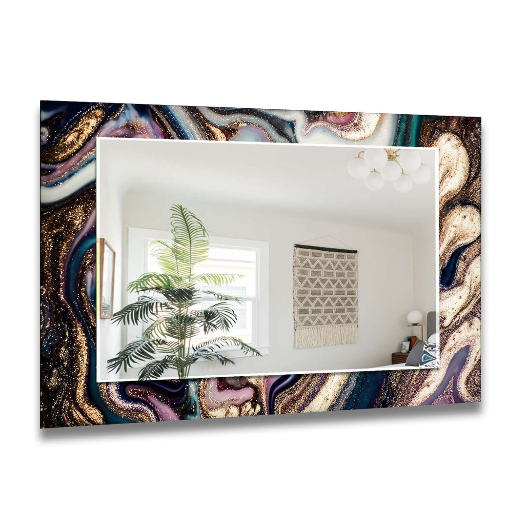 Marble Purple Wall Mirror huge mirror
