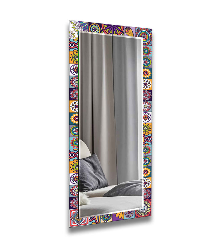 Colored Mosaic Wall Mirrors Gold Wall Mirror
