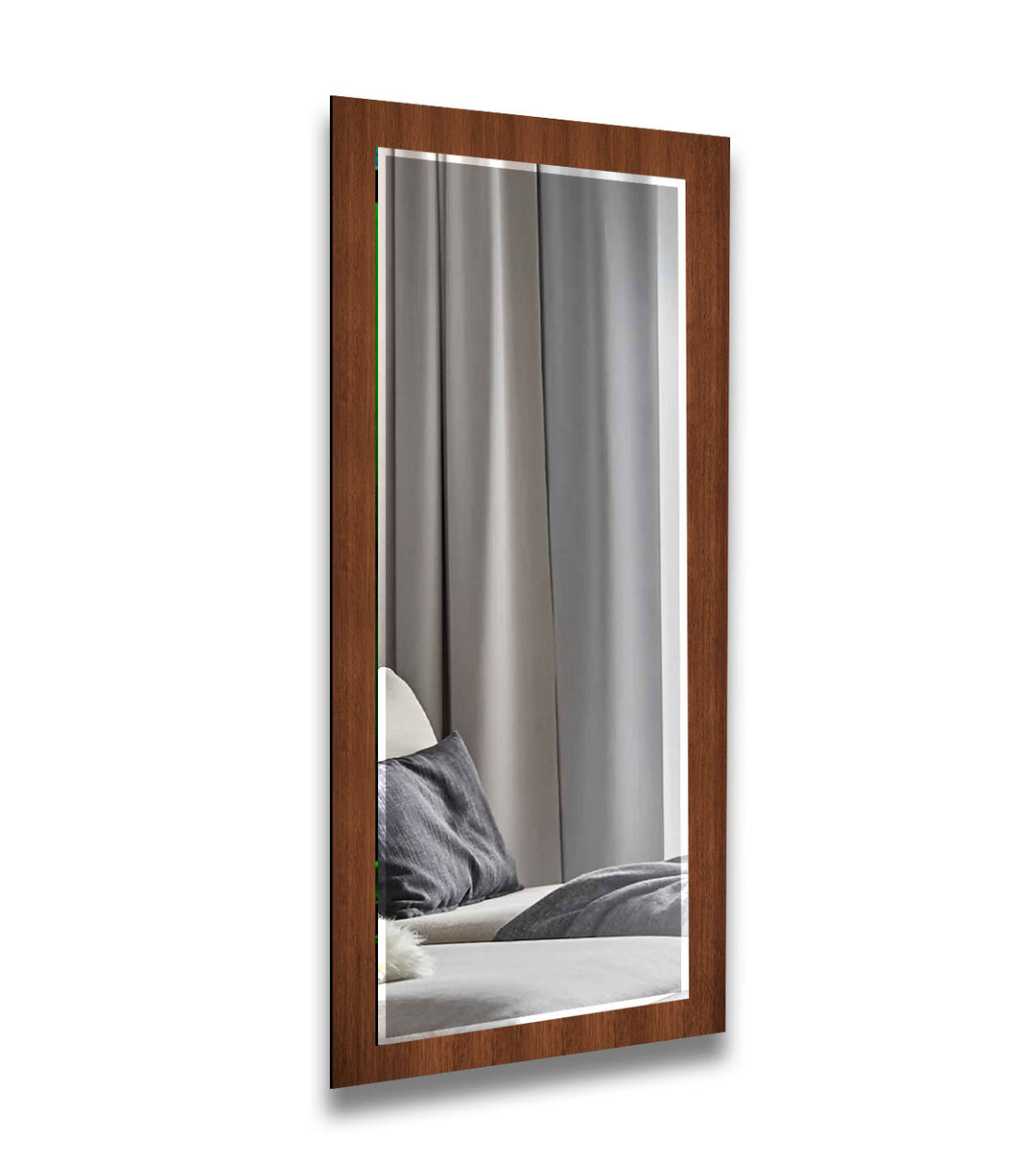 Wood Patter Long Wall Mirror living room mirror
