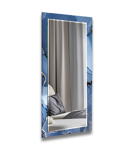 Marble Tempered Glass Wall Mirror