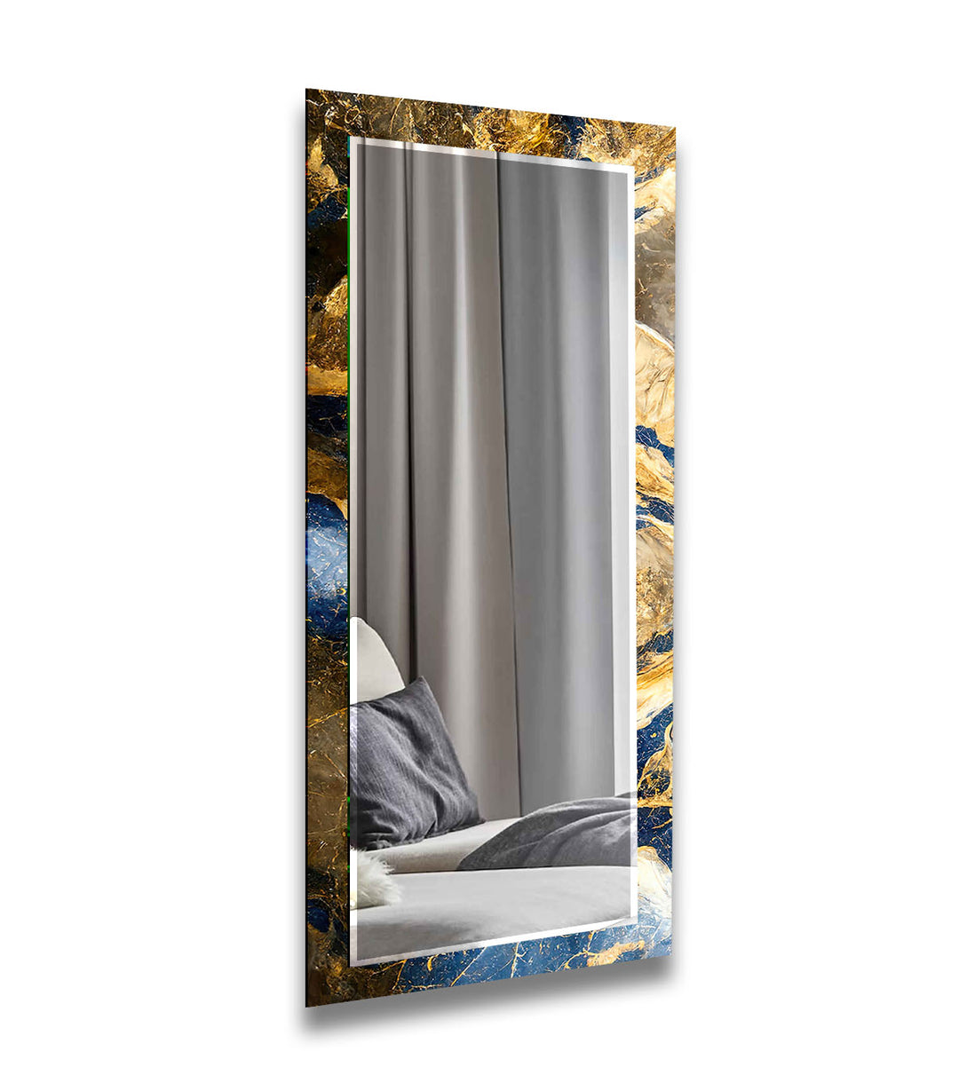 Golden Marble Wall Mirrors mirror with frame
