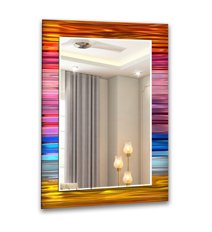 Colorful Lines Wall Mirror Mosaic Mirror
