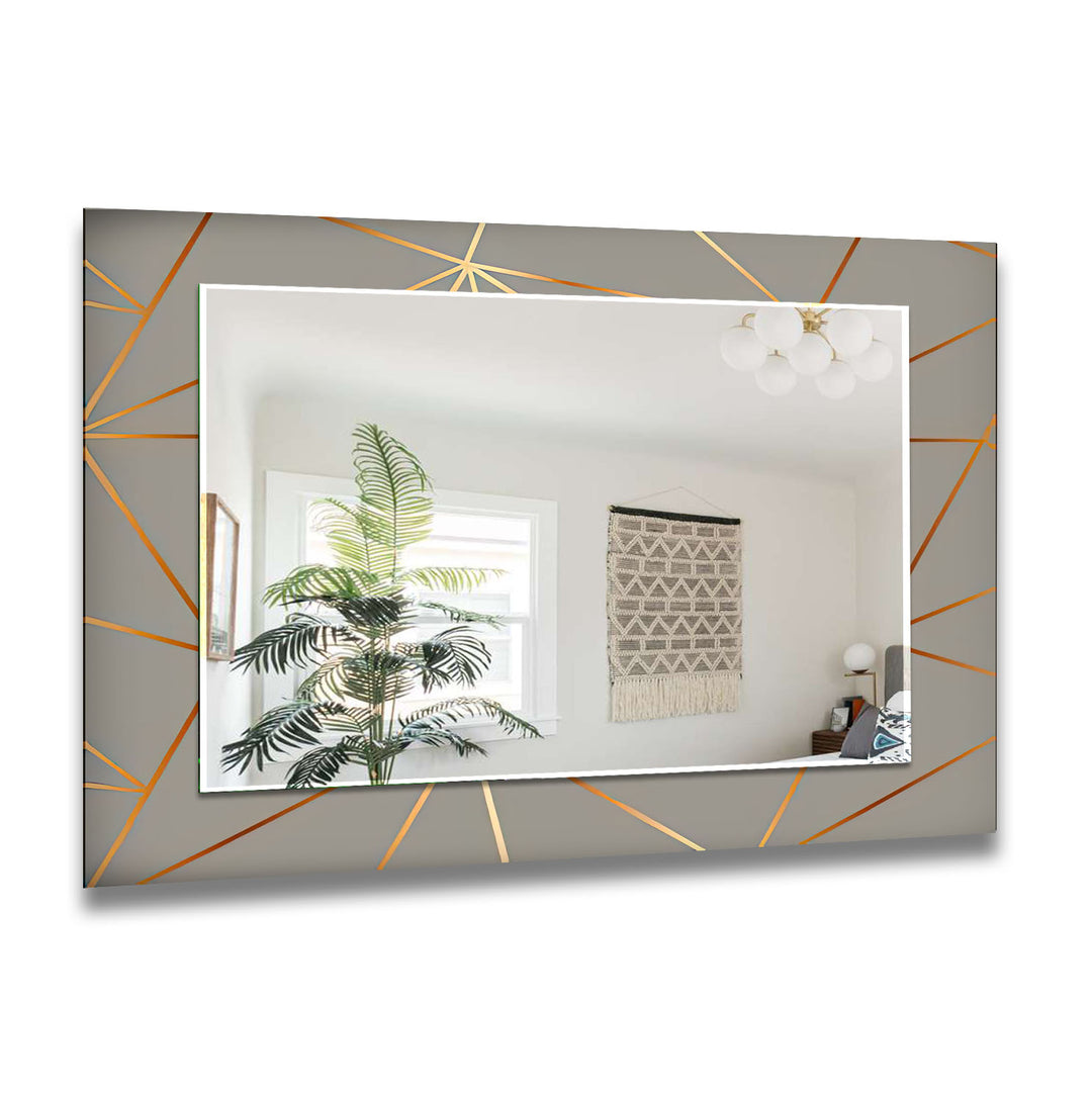 Silver & Gold Wall Mirror Huge Mirror
