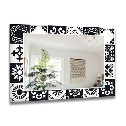 Mosaic Tempered Glass Wall Mirror