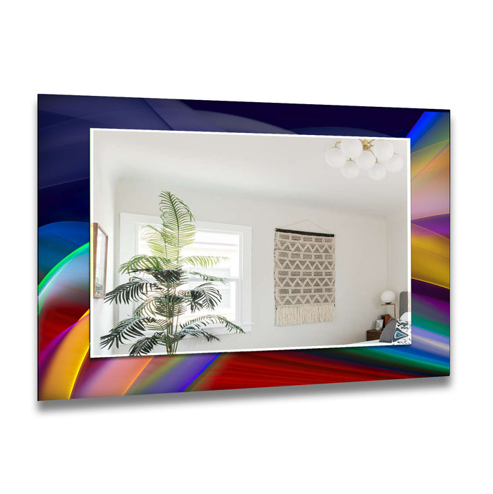 Abstract Lines Design Wall Mirror Small Wall Mirror
