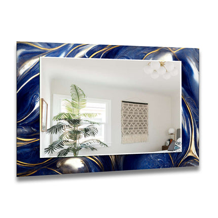 Dark Blue Huge Mirror