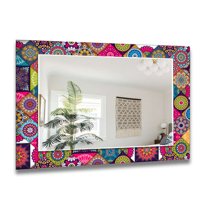 Mosaic Tempered Glass Wall Mirror