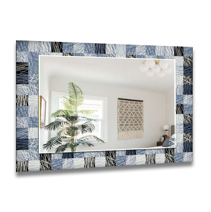 Mosaic Tempered Glass Wall Mirror