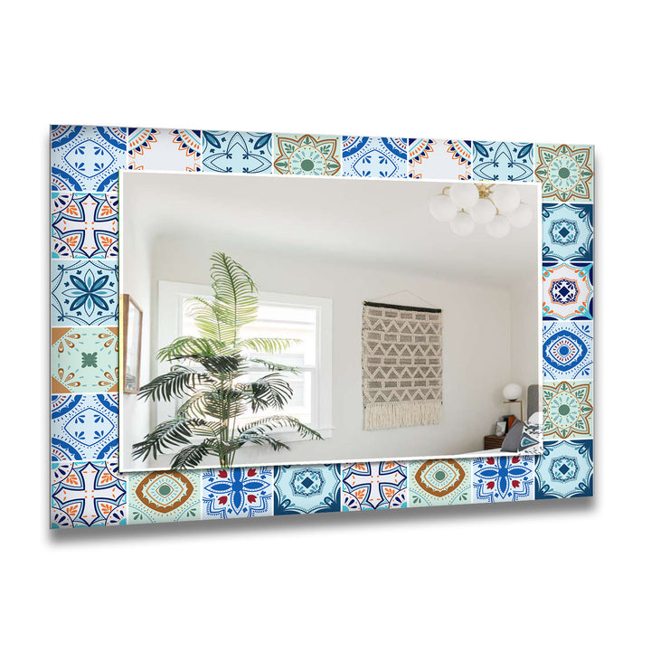 Mosaic Stones Design Wall Mirror Bathroom Mirror
