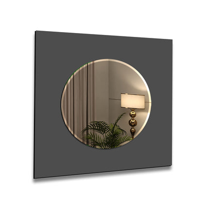 Solid Color Tempered Glass Wall Mirror