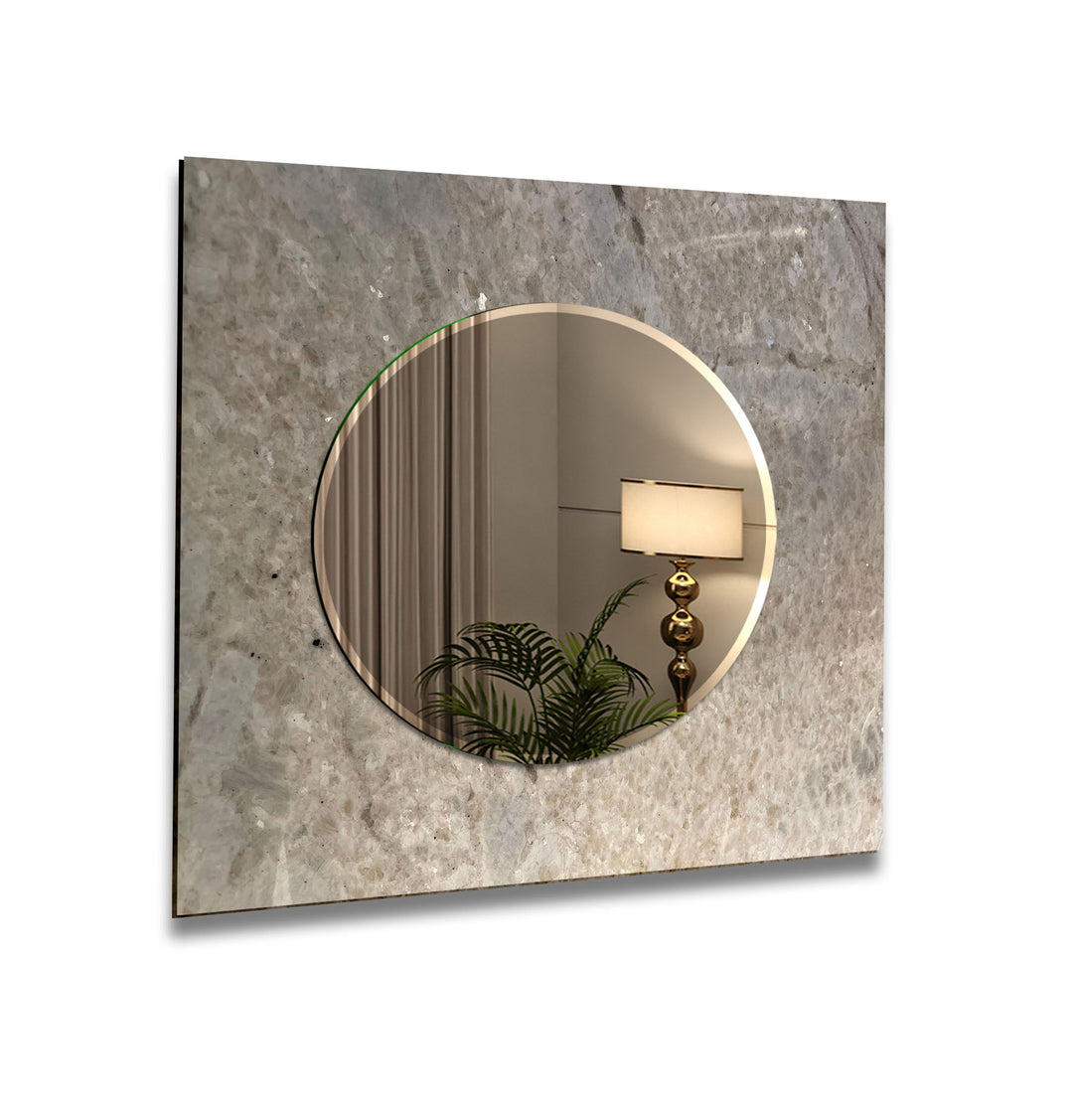 Brown Abstract Wall Mirror Large Mirror
