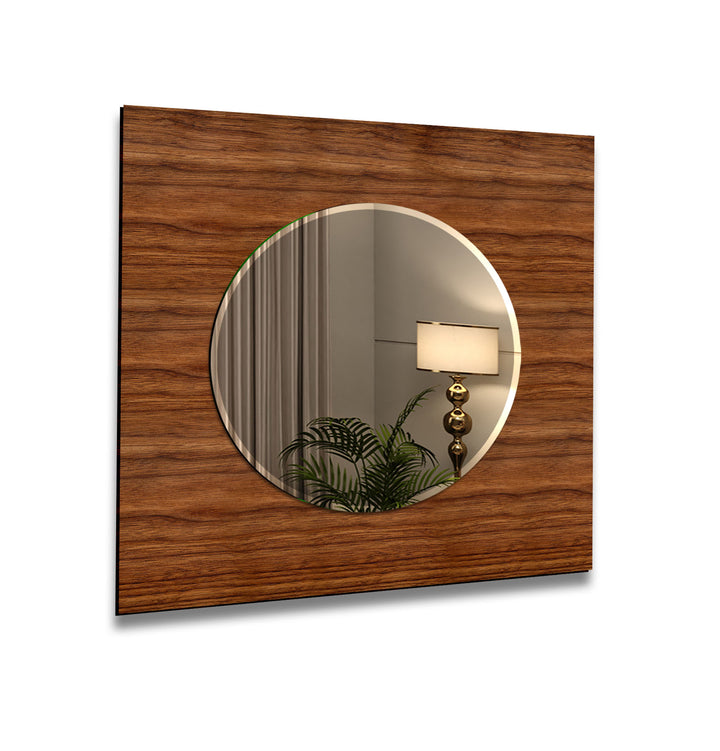 Brown Wood Wall Mirror big mirror
