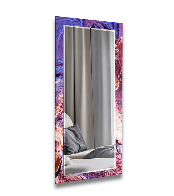 Purple and Red Stained Wall Mirror full length mirrors
