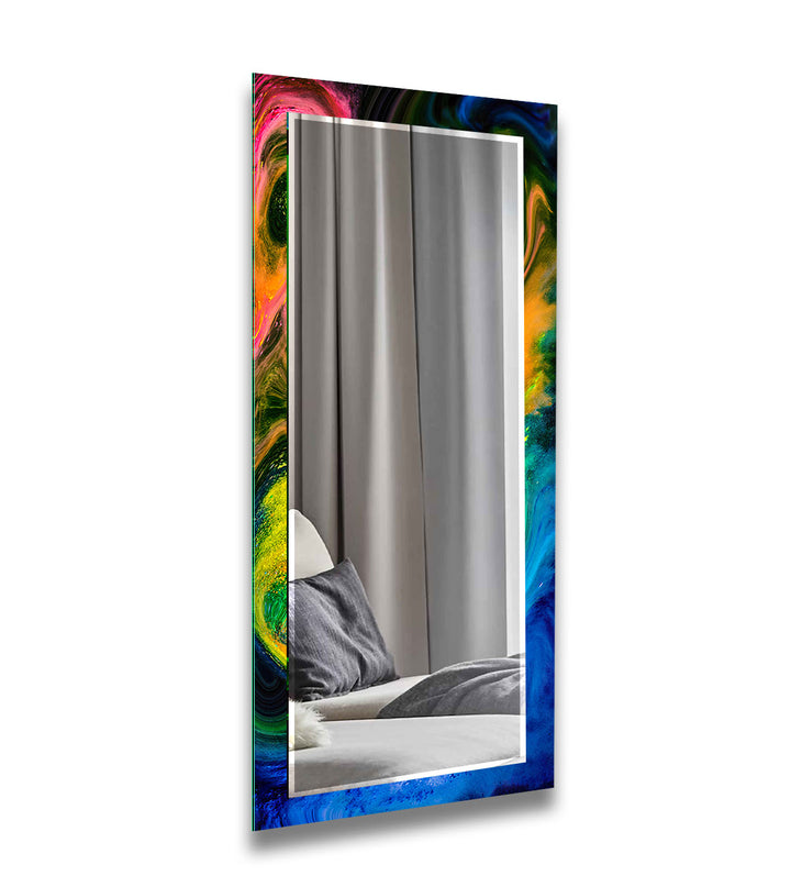 Colorful Splash Wall Mirrors Huge Mirror
