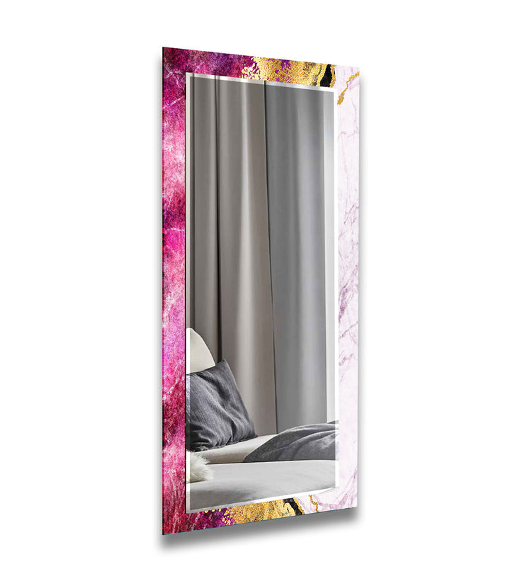 Pink Gold Details Wall Mirrors Large Wall Mirror
