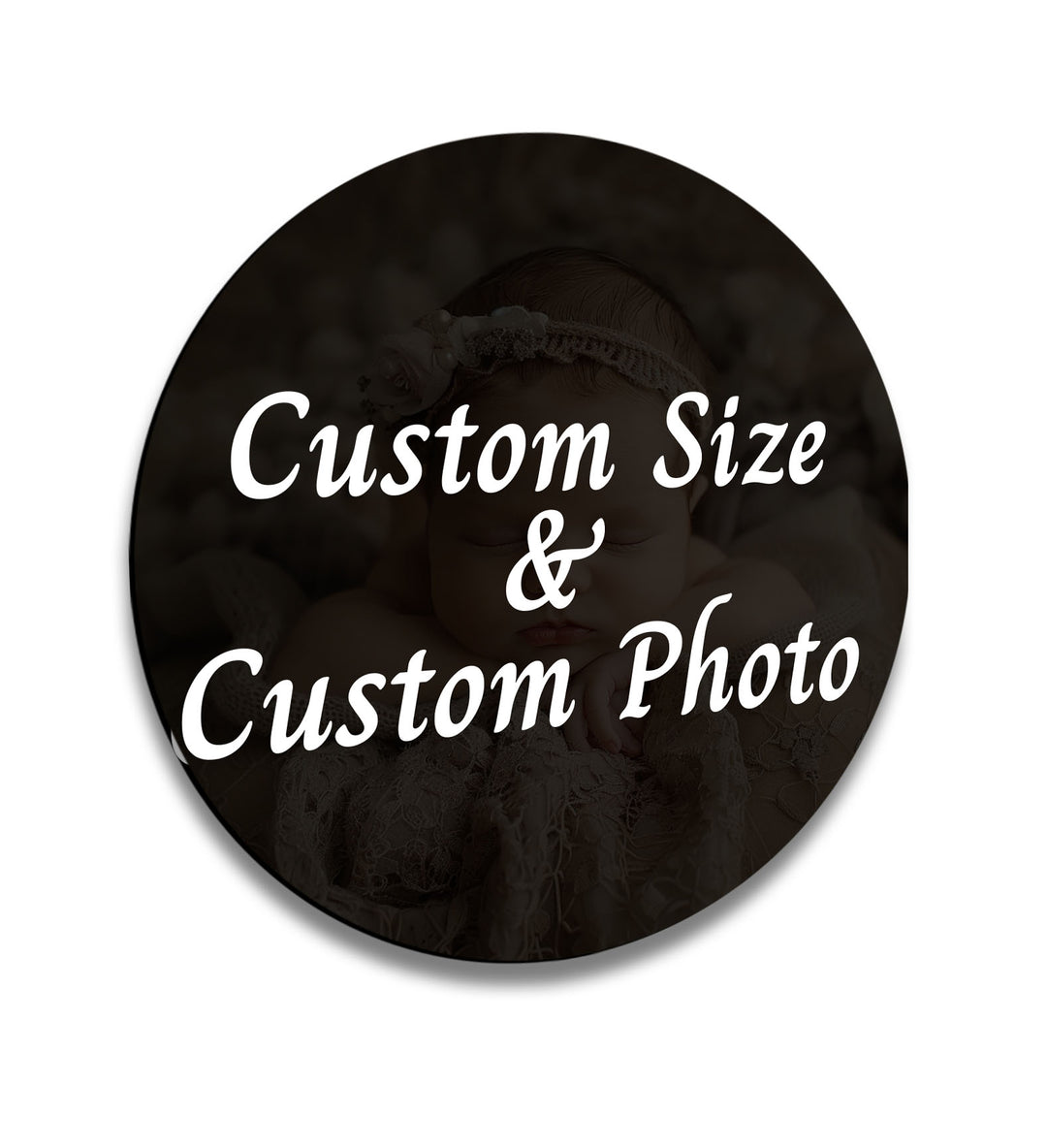 Round Glass Photo Prints