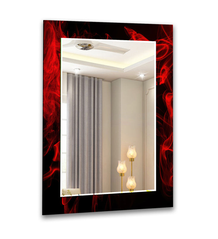 Black and Red Smokey Wall Mirror gold floor mirror
