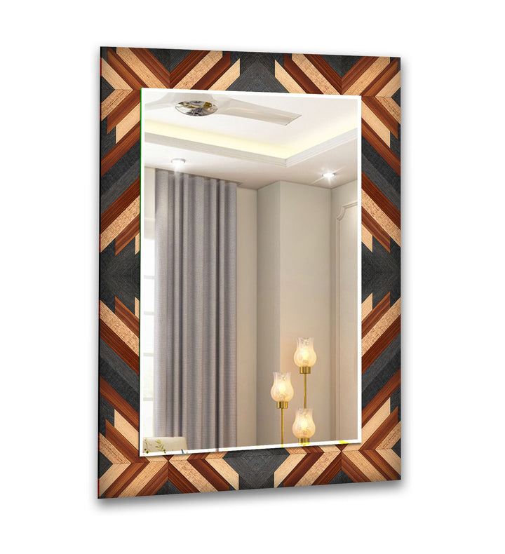 Beige & Brown Design Wall Mirror full length mirrors
