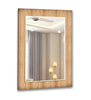 Wood Pattern Tempered Glass Wall Mirror