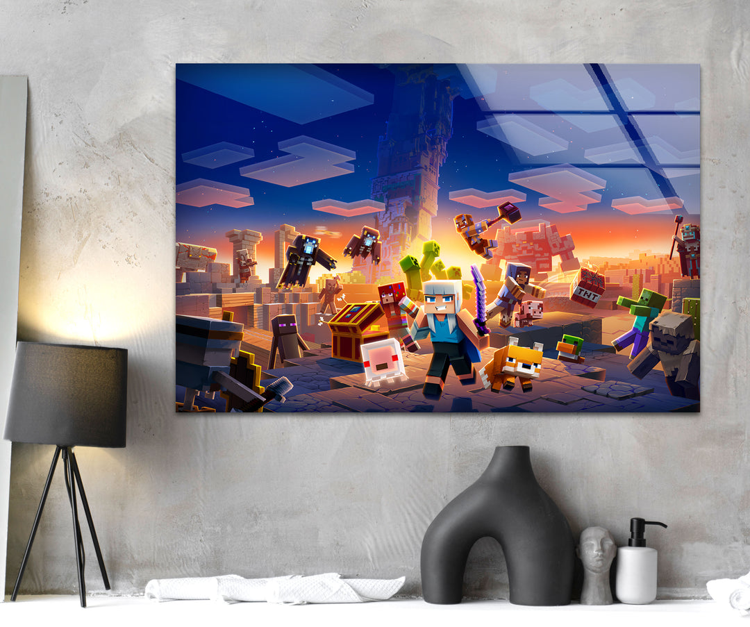 Gamer wall decor featuring iconic characters and immersive worlds from beloved video game franchises
