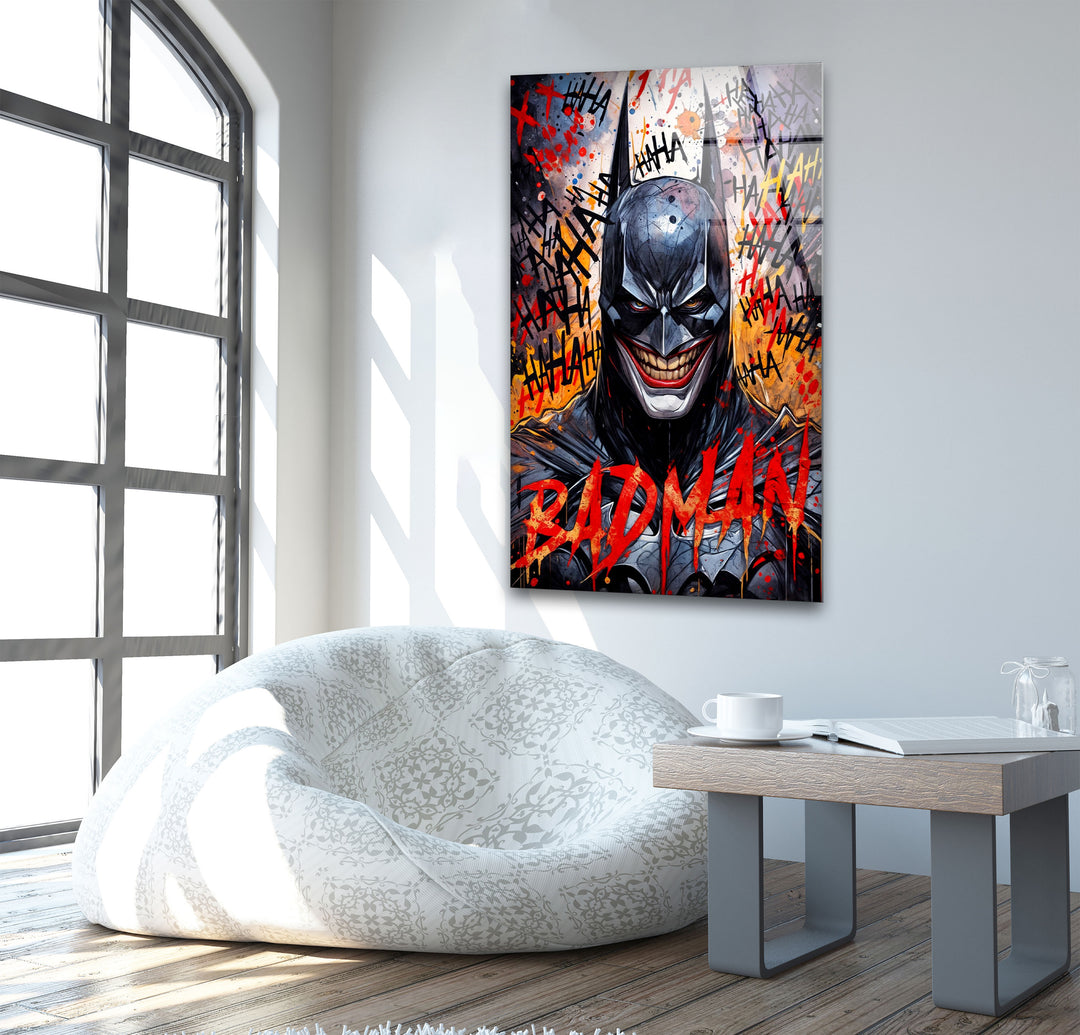 Badman Glass Wall Art large glass photo prints, glass wall photos
