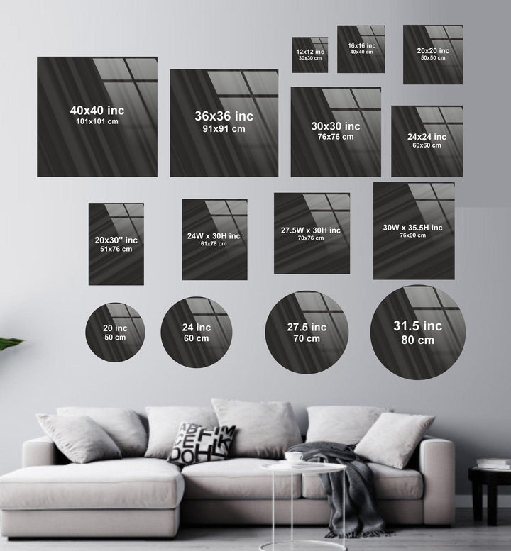 Modern Art Tempered Glass Wall Art - MyPhotoStation