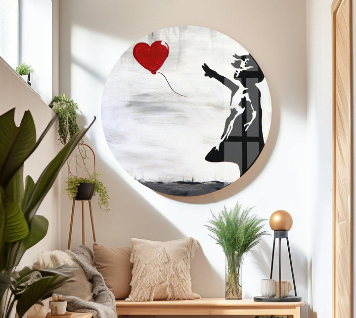 Banksy Girl with Balloon Tempered Glass Wall Art - MyPhotoStation - Our Banksy Glass Wall Arts provide a perfect solution by combining high-quality UV printing with durable, reinforced tempered glass, resulting in stunning, vivid artwork that enlivens any room. Whether you're looking to decorate your kitchen, living room, bathroom, or any other area, our wall arts offer an array of designs to match your style and home decor, making your house feel more like a home.