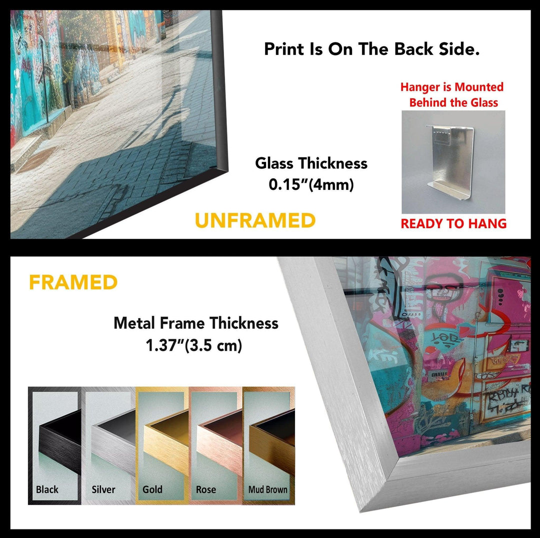 Grafitti Tempered Glass Wall Art - MyPhotoStation