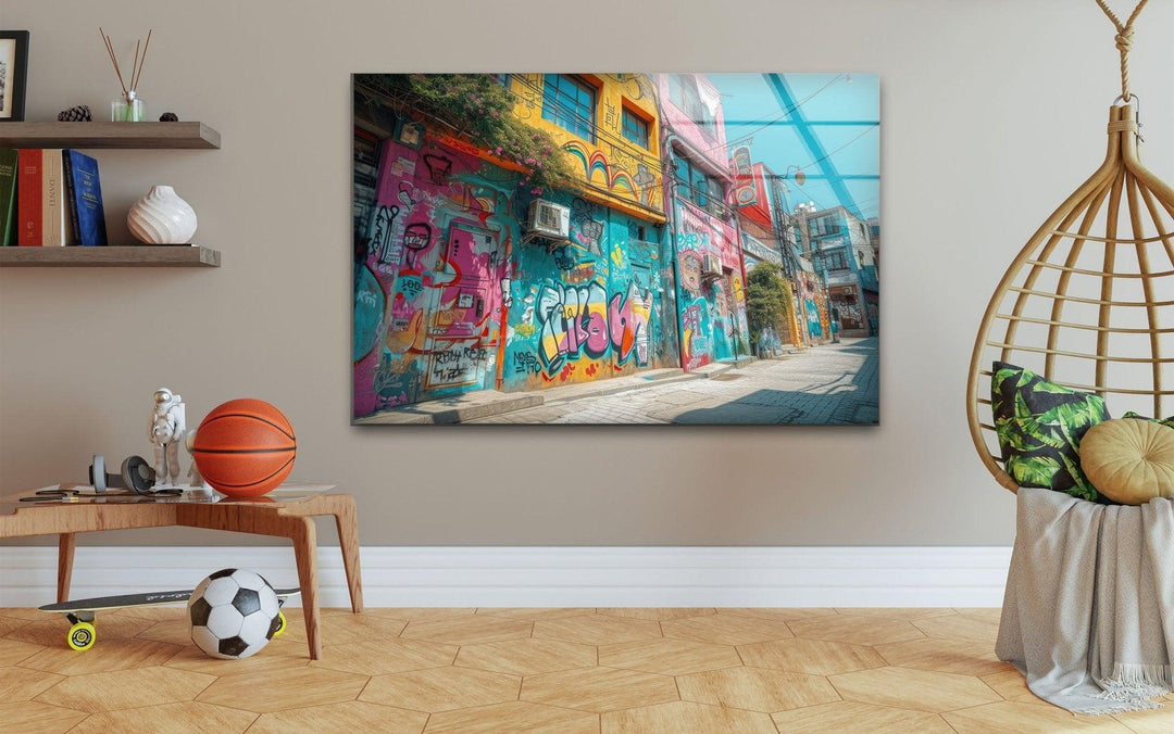 Grafitti Tempered Glass Wall Art - MyPhotoStation