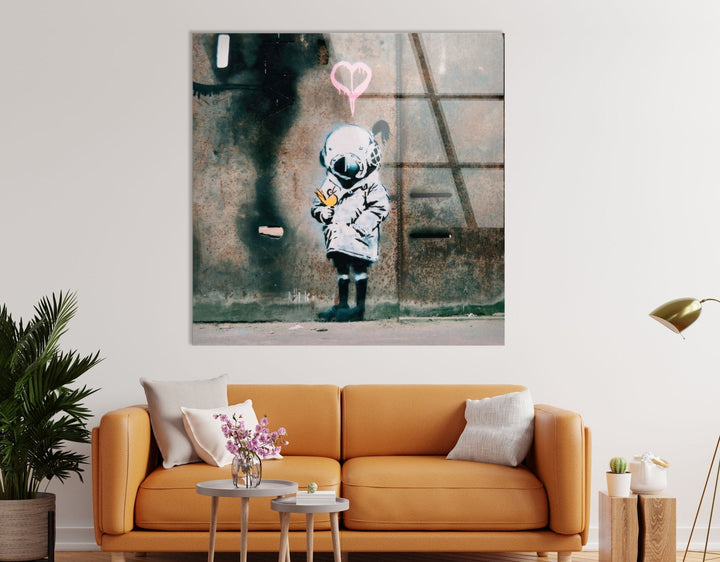 Banksy Love Glass Wall Art - Among our offerings, you will find Banksy paintings for sale that capture the essence of his provocative and thought-provoking style. Each piece is created with high-quality UV printing technology, ensuring that the vibrant hues remain as striking as the day they were printed. For those looking to own a piece of history, we also offer Banksy original art for sale, providing a rare opportunity to own authentic works from the enigmatic artist.