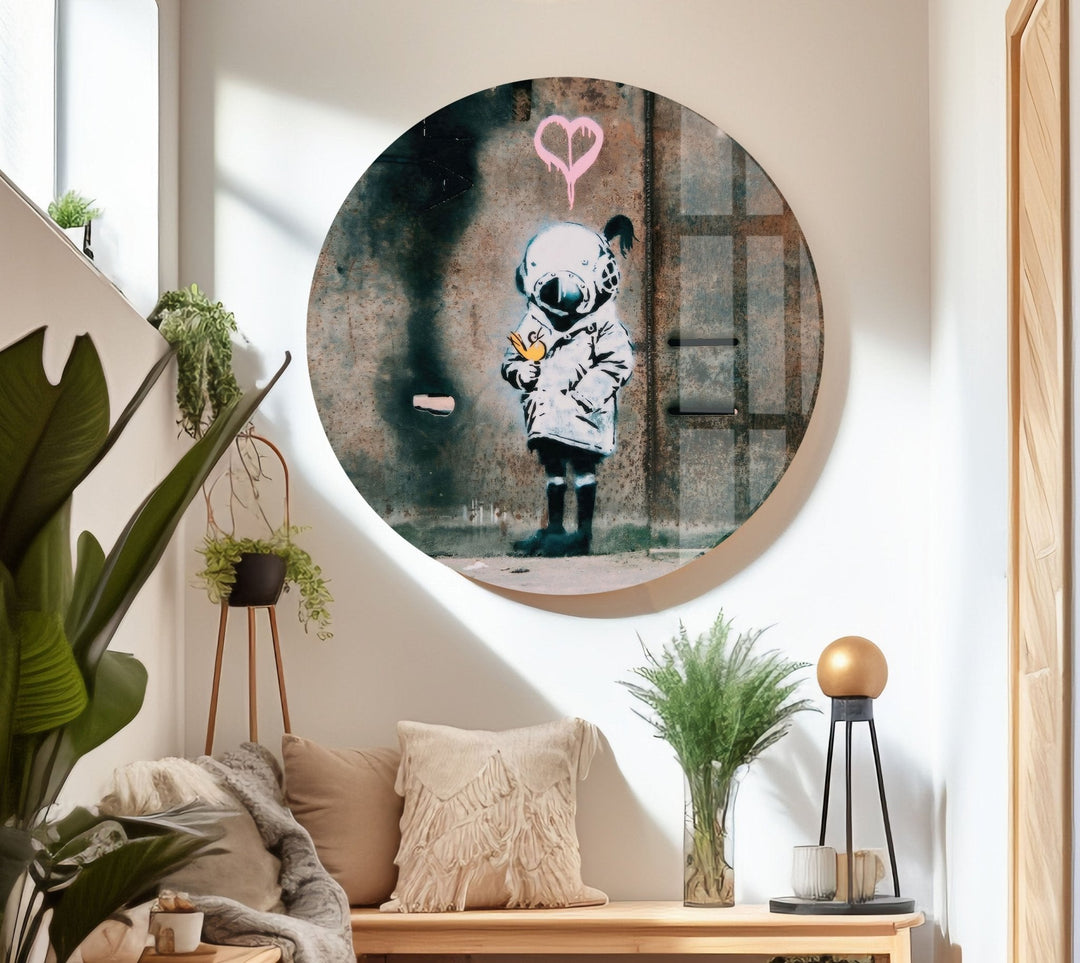 Banksy Tempered Glass Wall Art - MyPhotoStation - 