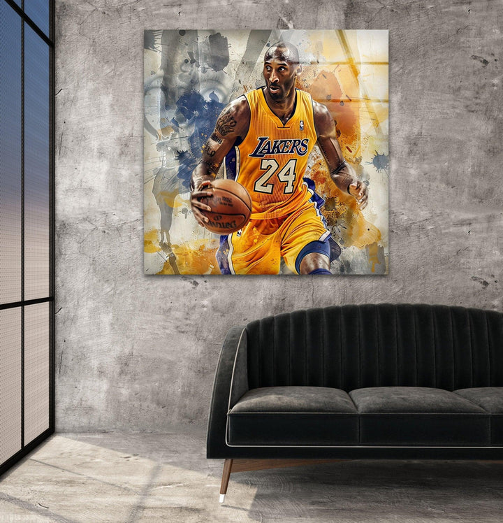 Basketball Kobe Bryant Glass Wall Art art glass wall art, glass wall art pictures
