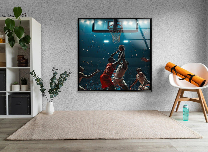 Basketball Players Glass Wall Art glass pictures for Wall, glass prints wall art
