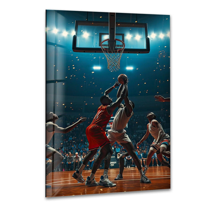 Basketball Players Glass Wall Art art glass wall art, glass wall art pictures
