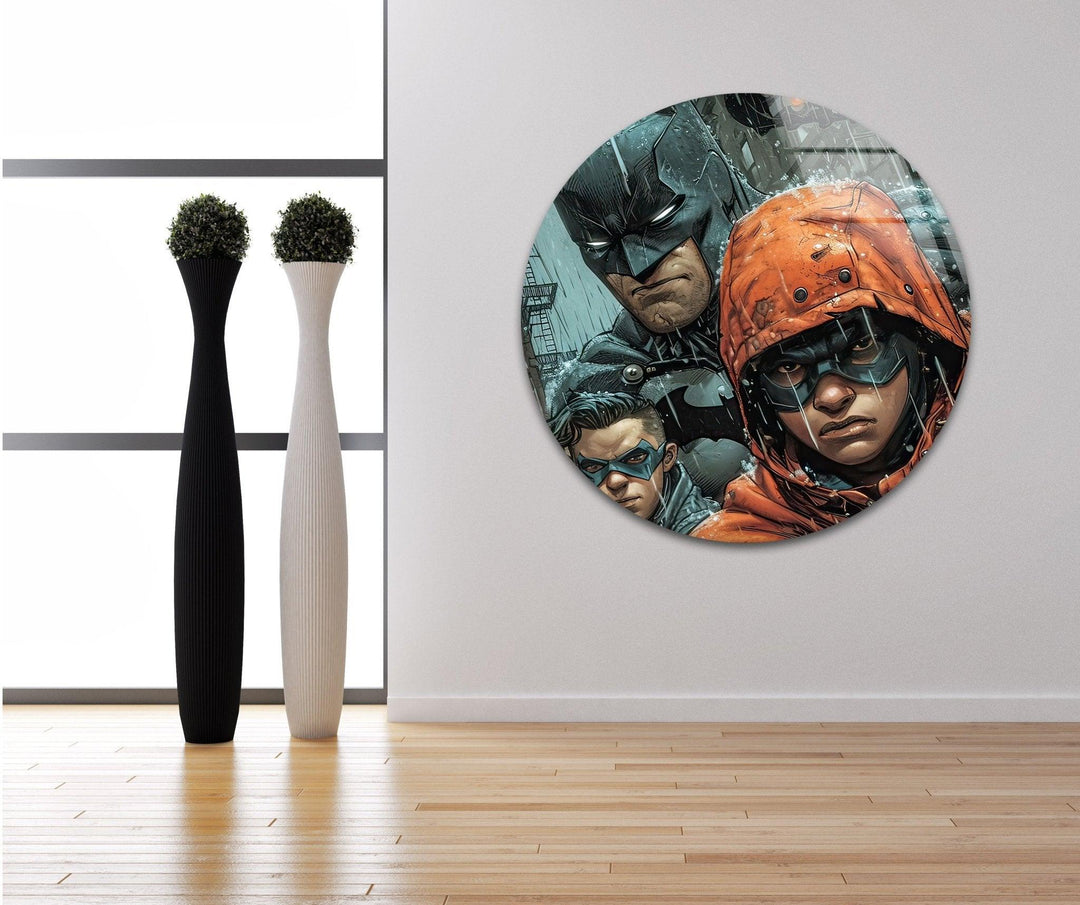 Batman and Robin Glass Wall Art large glass photo prints, glass wall photos
