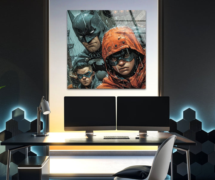 Batman and Robin Glass Wall Art Glass Printing Wall Art, Print photos on glass
