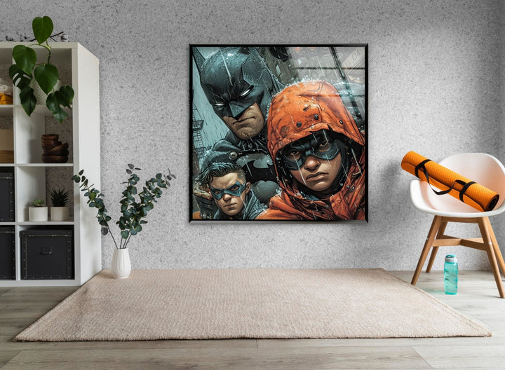 Batman and Robin Glass Wall Art art glass wall art, glass wall art pictures
